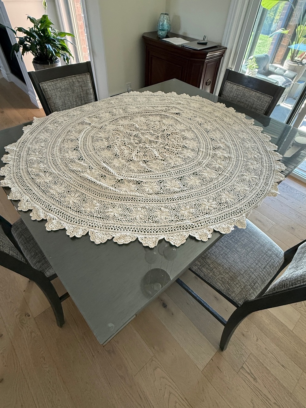 Crocheted Tablecloth - Vintage (handmade)